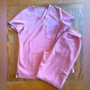 FIGS scrubs **Mauve** XXS set